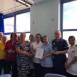 Ward 5b staff with their carers award