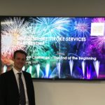 Mark Brassington celebrating the Stroke Services 100 Day Challenge