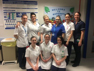 Staff members on Waddington Unit