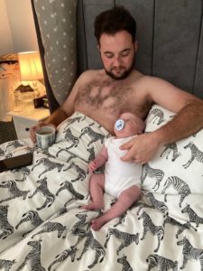 Aaron Davenport with son Rae