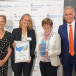 Rebecca Penzer-Hick (President of British Dermatological Nursing Group), Dr Krisztina Scharrer, Dr Julia Schofield and Dr Hilary Jones (GP and media presenter).