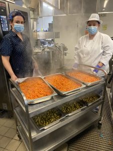 Hospital kitchens at Christmas