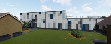 Designs for the new theatres at Grantham and District Hospital