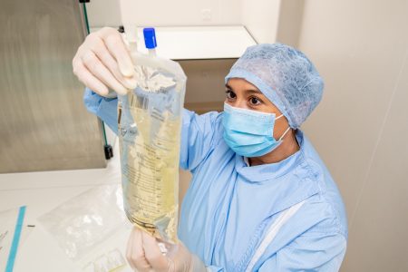 Checking medicines in the aseptic unit