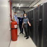 Paul Matthew, David Bell and Stuart Whitehead in the new centre